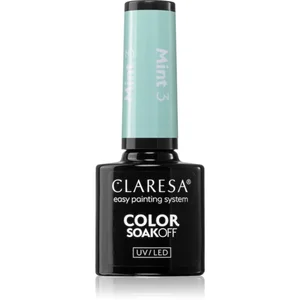 Claresa SoakOff UV/LED Color Mint vernis à ongles gel teinte 3 5 g pas cher