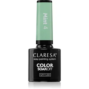 Claresa SoakOff UV/LED Color Mint vernis à ongles gel teinte 4 5 g pas cher