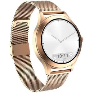 Comparateur de prix : Maxcom Montre Connectée FW44 2 IP68 avec Bracelet en Maille Milanaise Dorée