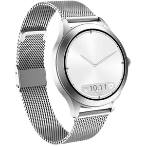Comparateur de prix : Maxcom Montre Connectée FW44 2 IP68 avec Bracelet en Maille Milanaise Argent