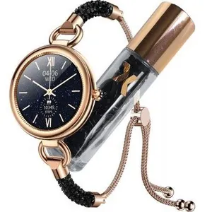 Comparateur de prix : MAXCOM Montre Connectée Elégante Bijoux FW51 Cristal avec Podomètre Dorée