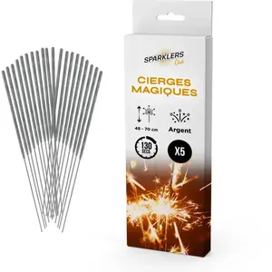 Tropic Cierges magiques pack de 5 (GEANT) pas cher