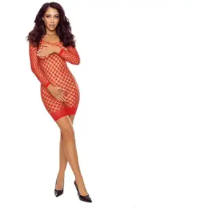 Comparateur de prix : Bs108 bodystocking grid red