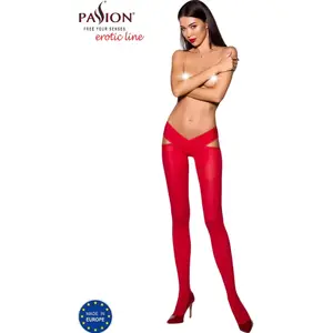 Passion Collant Taille Croisée TI005 Rouge pas cher