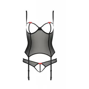 Passion Guêpière Ouverte Heidi Devil Collection Noire