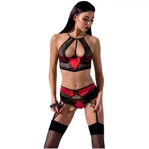 Passion Ensemble 3 Pièces Scarlet Devil Collection Noir & RougeVendu parespaceplaisir