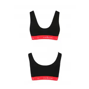 Passion Brassière PS003 Sport Edition Noire & Rouge pas cher