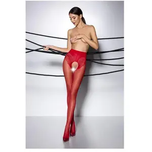 Comparateur de prix : Passion - Tiopen 006 Collant avec Entrejambe Ouvert - Rouge