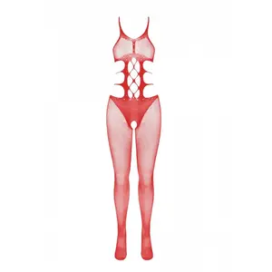 Passion bodystockings Combinaison résille BS084 - RougeVendu paradam-et-eve