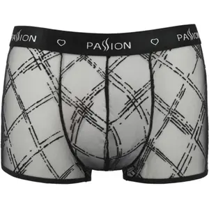 Comparateur de prix : Short rayé Passion Men - Noir - modèle James - Matériau Translucide - Coupe Regular