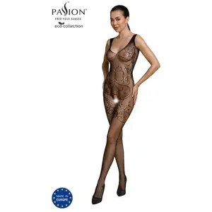 Passion - Bodystocking Eco Collection Eco Bs012 Noir pas cher