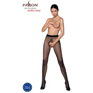 Collants ouverts TI009 20 deniers - noir pas cher