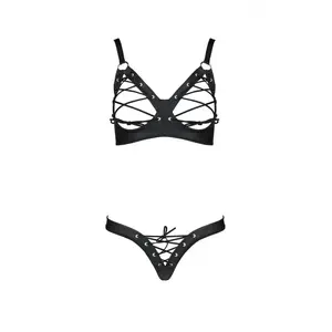 Passion Ensemble avec soutien-gorge à bonnets ouverts Celine - noirVendu parespaceplaisir