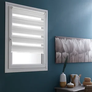 MADECOSTORE Homemaison - Store enrouleur jour nuit basique - Blanc - L40 x H100cm