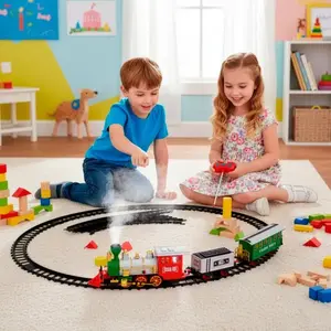 Springos Springos® Train vapeur jouet avec locomotive, effets sonores ... pas cher