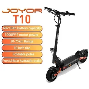 Trottinette électrique pliable JOYOR T10 - Moteur 1000W x2 batterie 60...Vendu parcdiscount