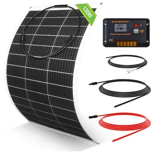 ECO-WORTHY Kit de Panneau Solaire Souple 130W 12V de Panneaux Solaires...Vendu parcdiscount