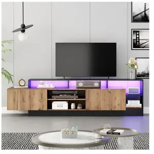 NECHE Yoleo - Meuble tv Moderne pour télé 70',Espace de rangement ouve... pas cher