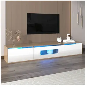 NECHE Yoleo - Meuble tv Elégante,Armoire tv Haut Brillant,Support tv M... pas cher