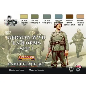 German military uniforms WWII set n.1 - Lifecolor pas cher