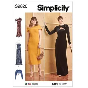 Patron Simplicity 9820 - Robes en tricot et boléros pour dames(...) -