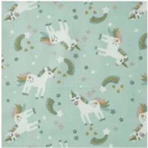 Tissu enfant coton Licorne Bleu vendu par 50 cm(...) - Celadon Multico...