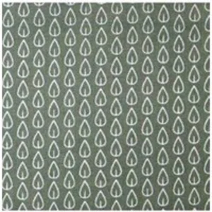 Tissu coton biona vendu par 50 cm(...) - Sauge/blanc Gris