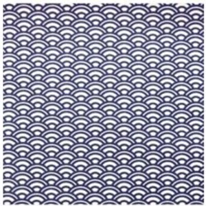 Tissu coton Saijo vendu par 50 cm(...) - Bleu