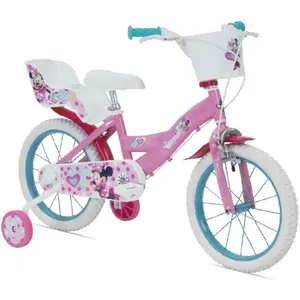 Disney Vélo pour Enfants 16 Pouces Thème Minnie - Design Attrayant et Amusant pas cher