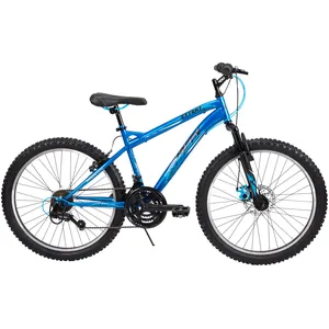 Comparateur de prix : Velo VTT Huffy Extent pour garcons 24"" Semi-Rigide - Shimano 18 vitesses - bleu