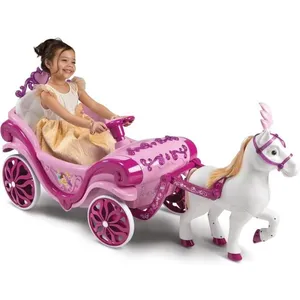 Huffy Disney Royal cheval et calèche Voiture électrique à bat... pas cher