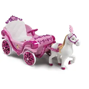 Cheval Et Charrette Électrique Disney Princess Rose