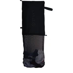 STNKY Bag Pro Sacs à linge avec fermetures éclair, poignées et sac intérieur en maille pour voyage, yoga, soins de santé, kit de gym, buanderie (standard, noir)