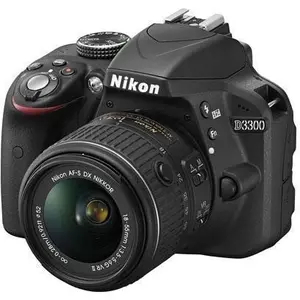 Reflex D3300 - Noir + Nikon AF-S DX Nikkor 18-55mm f/3.5-5.6G VR II f/... pas cher