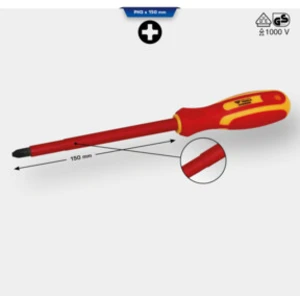 Brilliant Tools, Tournevis, Tournevis plat VDE PH3 x 150 mm pas cher