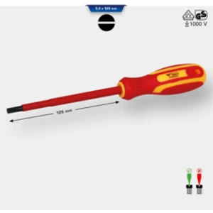 Brilliant Tools, Tournevis, Tournevis plat VDE 5,5 x 125 mm (Escale) pas cher