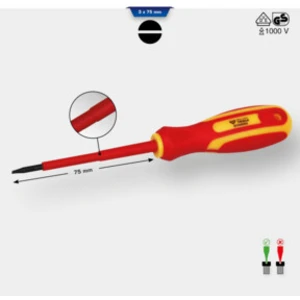 Brilliant Tools, Tournevis, Tournevis plat VDE 3,0 x 75 mm (Escale) pas cher