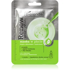 Comparateur de prix : Bielenda Renew Your Skin masque nourrissant en tissu 18 g