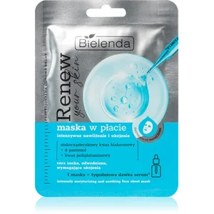 Comparateur de prix : Bielenda Renew Your Skin masque hydratant en tissu 18 g