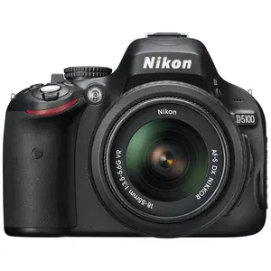 Reflex D5100 - Noir + Nikon AF-S Nikkor 18-55mm f/3.5-5.6G VR f/3.5-5.... pas cher