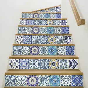 Stickers escalier carreaux de ciment Romina x 2Vendu parambiance-sticker