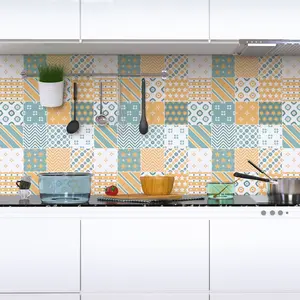 Ambiance-sticker 16 stickers carreaux de ciment scandinave BodenVendu parambiance-sticker