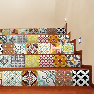 Ambiance-sticker Stickers escalier carrelages mosaïque multicolore x 2Vendu parambiance-sticker