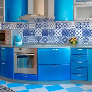 Ambiance-sticker 9 stickers carrelages azulejos bleu SantorinVendu parambiance-sticker