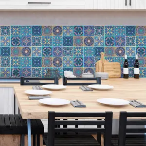 Ambiance-sticker 9 stickers carrelages azulejos MadridVendu parambiance-sticker