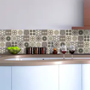 Ambiance-sticker 9 stickers carrelages azulejos nuances de gris MexicoVendu parambiance-sticker