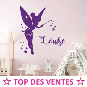 Ambiance-sticker Sticker prénom personnalisable fée de rêvesVendu parambiance-sticker