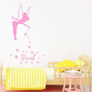 Ambiance-sticker Sticker prénom personnalisable Fée la reine des étoilesVendu parambiance-sticker