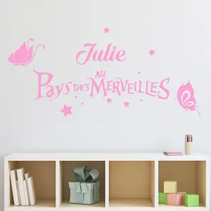 Ambiance-sticker Stickers prénom personnalisable Au pays des merveillesVendu parambiance-sticker