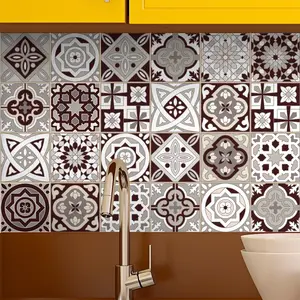 Ambiance-sticker 24 stickers carreaux de ciment AmazonasVendu parambiance-sticker